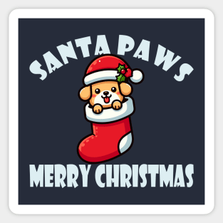 Santa Paws Is Coming To Town Sticker